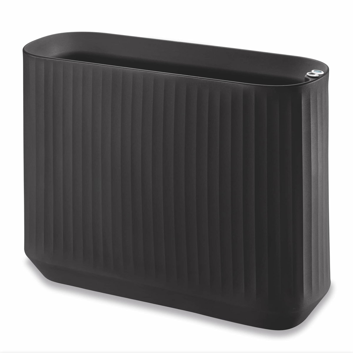 TruDrop Modular Self-Watering Privacy Planter Box - Black, by Crescent Garden, 14" width x 40" height x 30" depth View 1