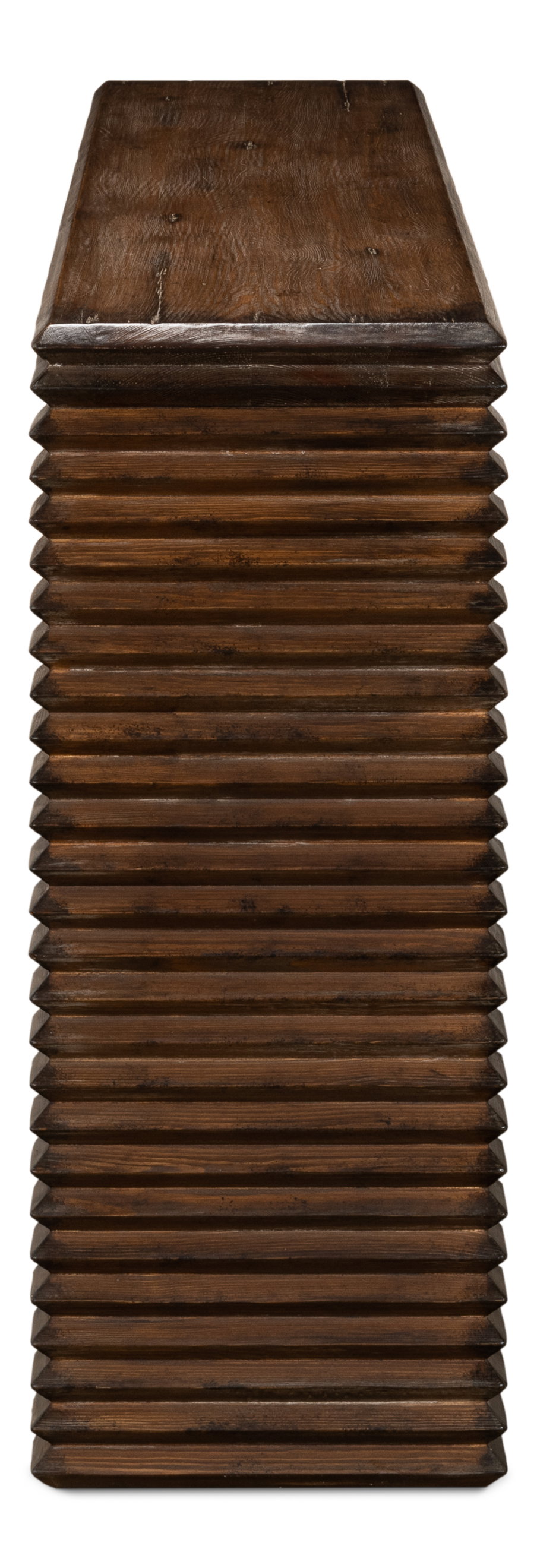 Stacked Console Table, by Sarreid, 1'1" length x 5'3" width x 2'8" height View 3