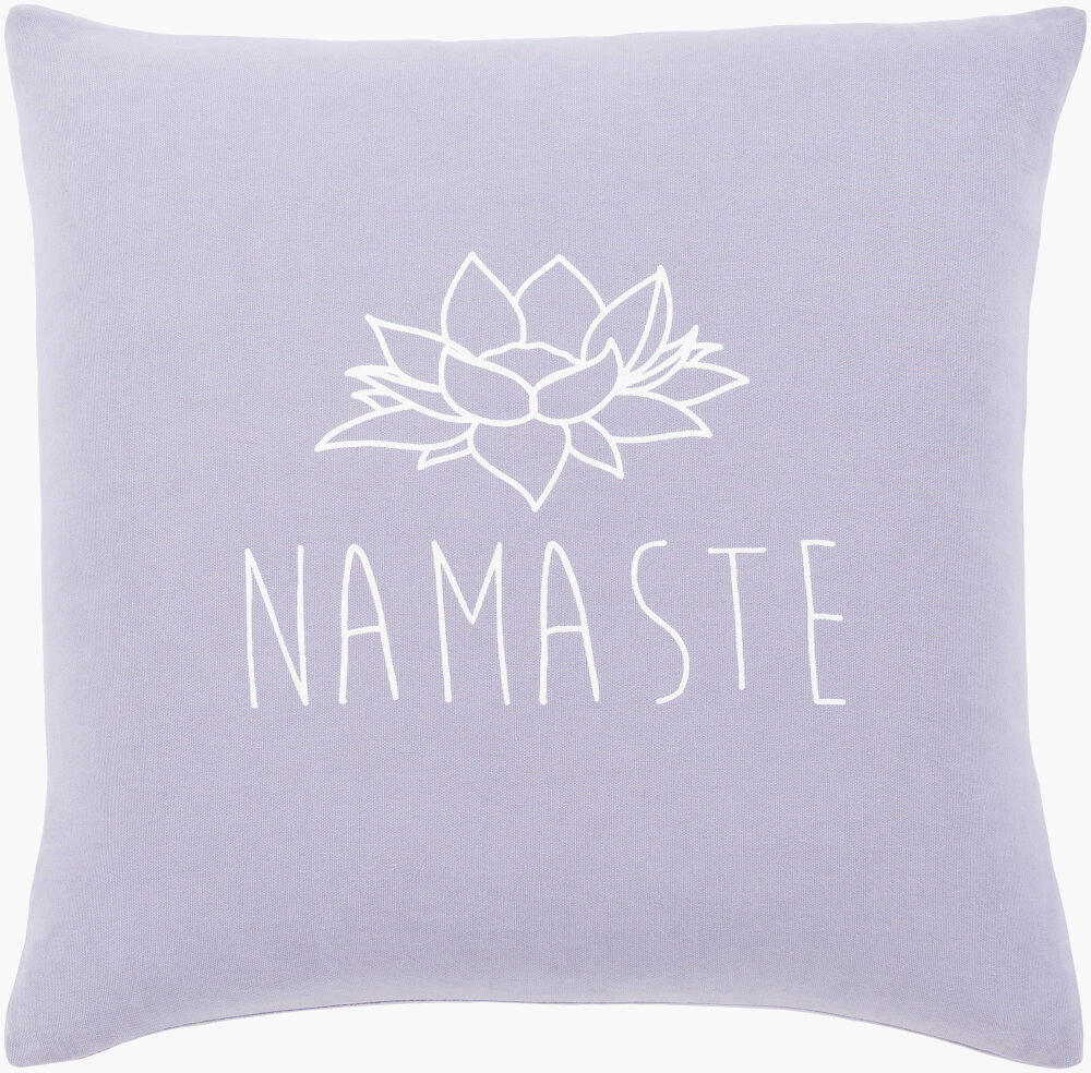 Motto Accent Pillow Down, Decorative Pillow by Surya, 20" length x 20" width