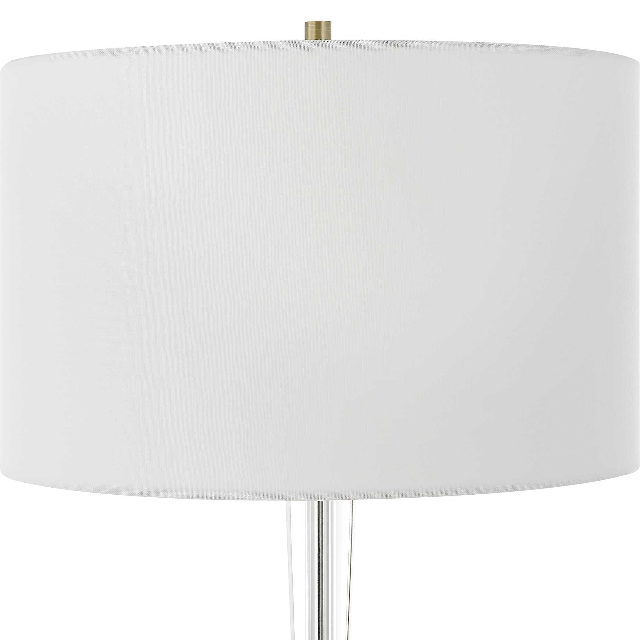 Annily Crystal Table Lamp, by Uttermost, 17" width x 36.75" height x 17" depth View 6