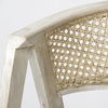 Tabitha 30.75' Seat Height Beige Fabric/Rattan Seat Blonde Wood Frame Bar Stool thumbnail 7