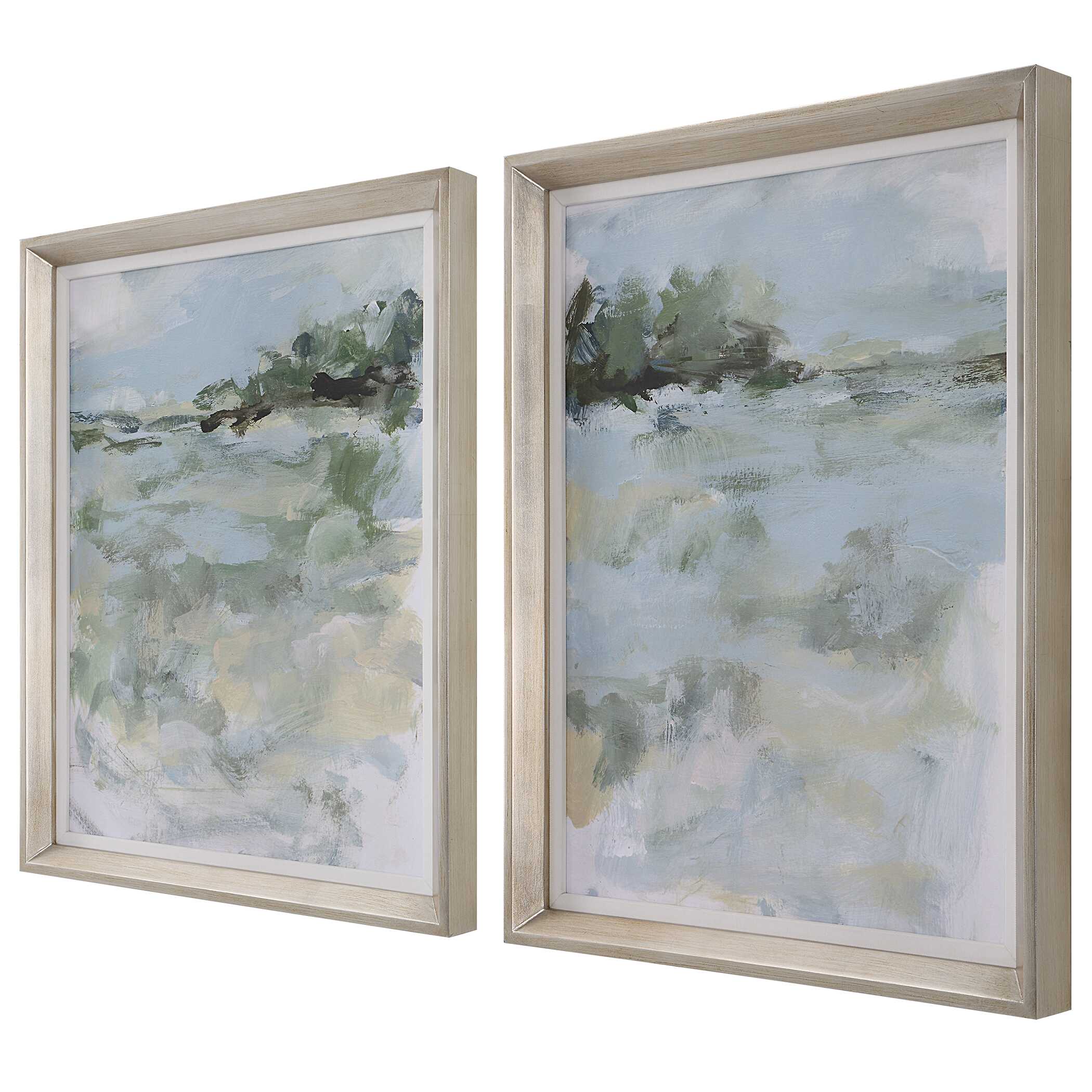 Far Away View Framed Prints Set/2, Painting by Uttermost, 21" width x 27" height x 2" depth View 5