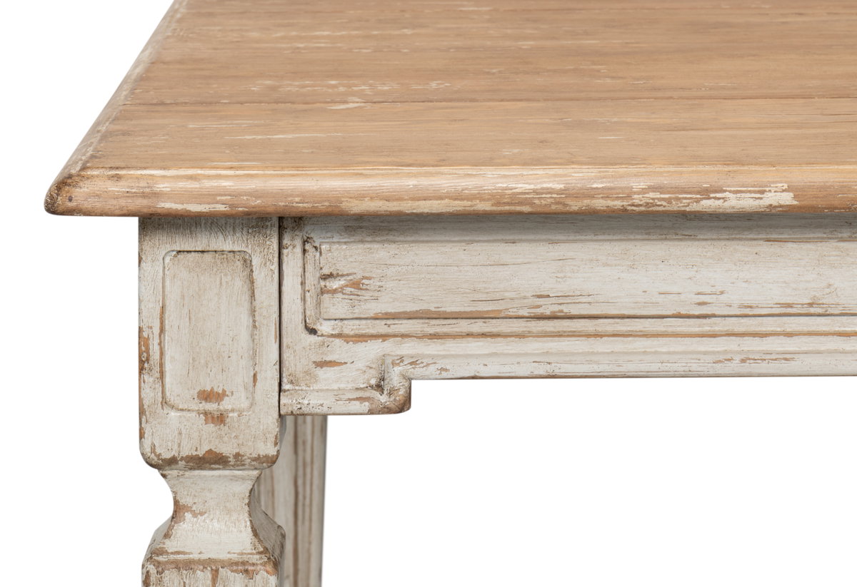Elise Dining Table, by Sarreid, 3'1" length x 6'7" width x 2'6" height View 3