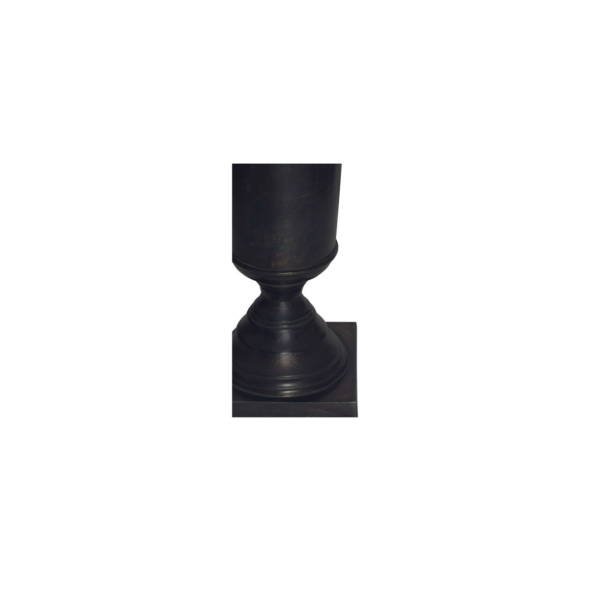 Cassia Cast Aluminum Vase Black, by Moe's Home, 8" width x 20" height x 8" depth View 3
