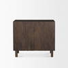 Heera Dark Brown Diamond Motif with Shelf Accent Cabinet, Cabinets & Chest by Mercana, 36" length x 16.25" width x 32" height thumbnail 4