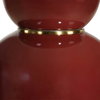 Gourd Burgundy Table Lamp, by Uttermost, 16" width x 30.5" height x 16" depth thumbnail 6