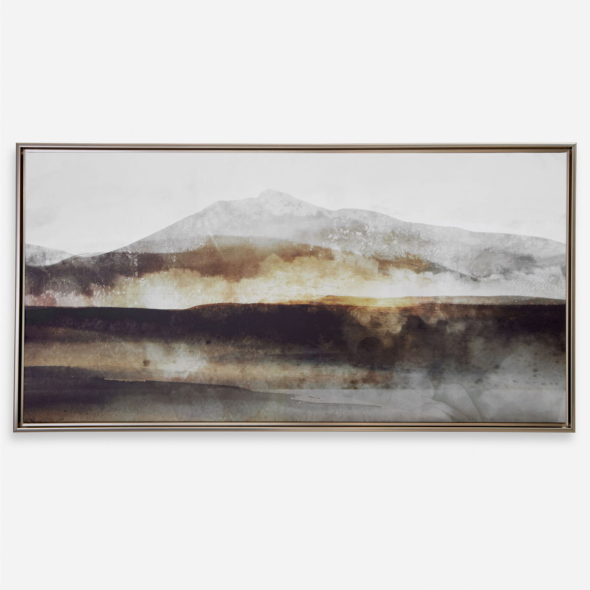 Splash Of Land Framed Canvas, Art by Uttermost, 49.5" width x 25.5" height x 2" depth View 1