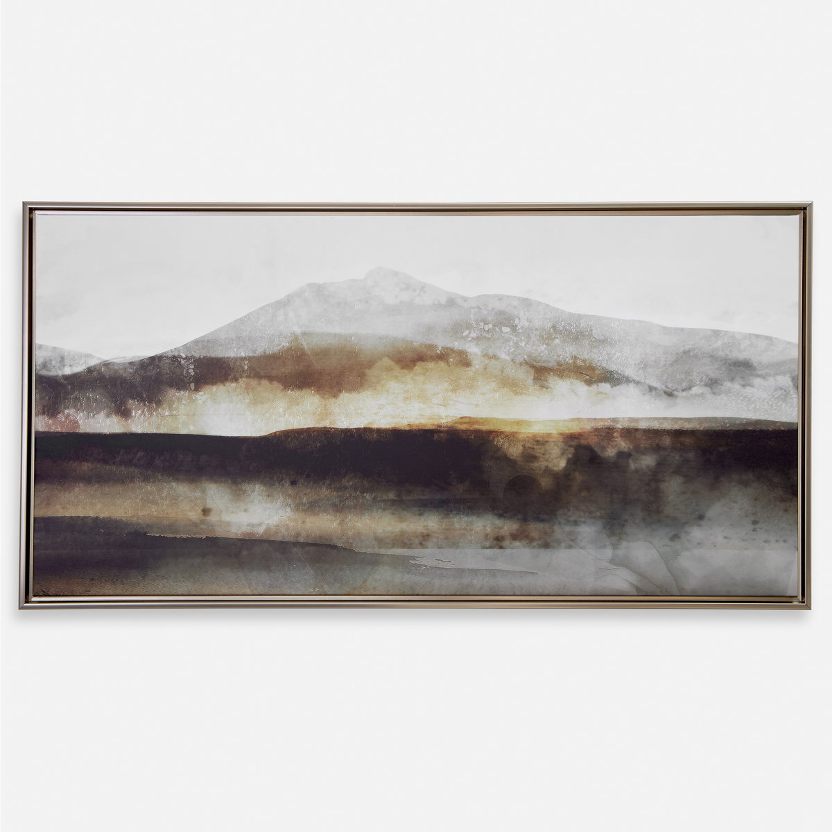 Splash Of Land Framed Canvas, Art by Uttermost, 49.5" width x 25.5" height x 2" depth View 1