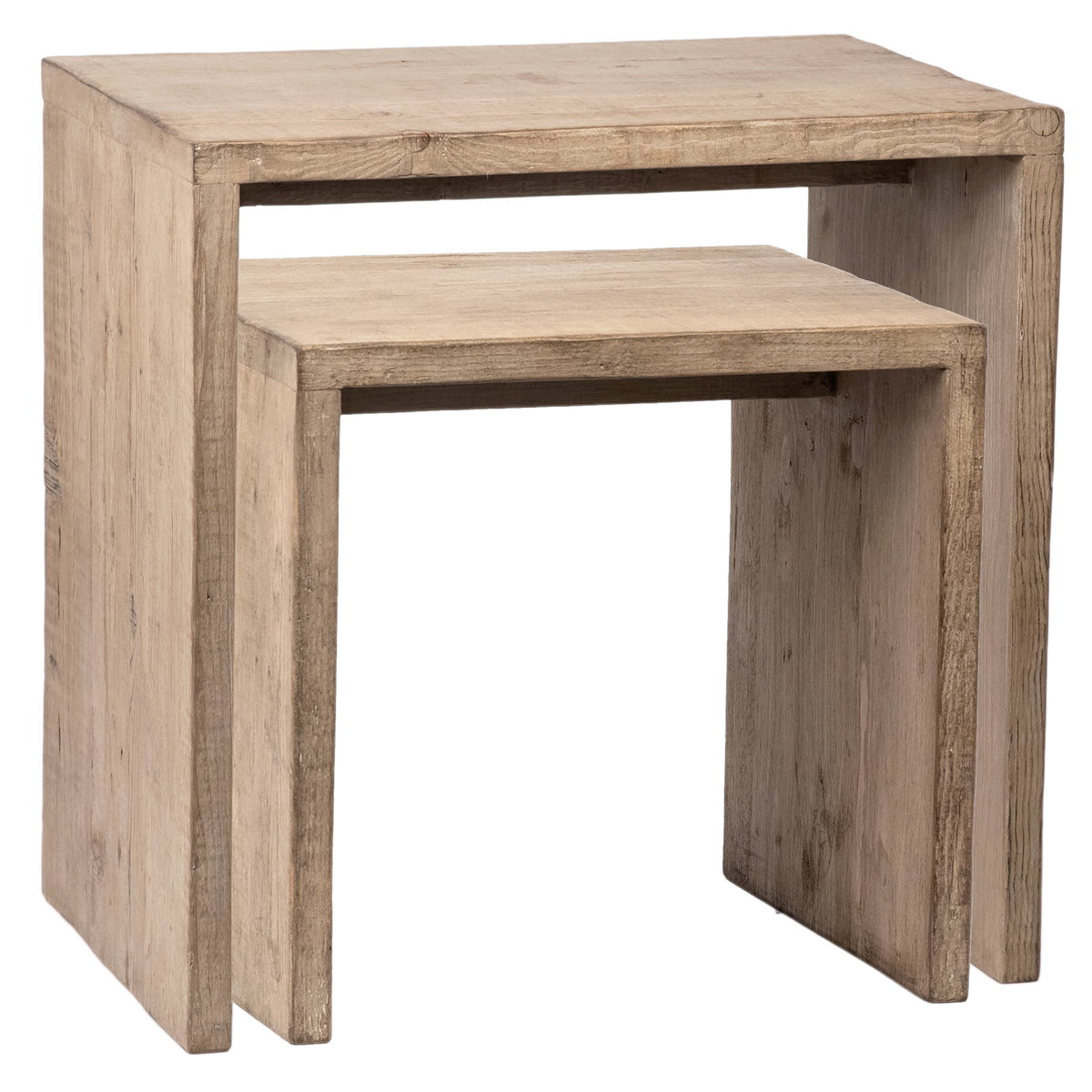 Merwin Nesting Tables Set of 2, Side & End Table by Dovetail, 24" width x 24" height x 16" depth View 1