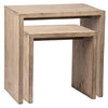 Merwin Nesting Tables Set of 2, Side & End Table by Dovetail, 24" width x 24" height x 16" depth thumbnail 1