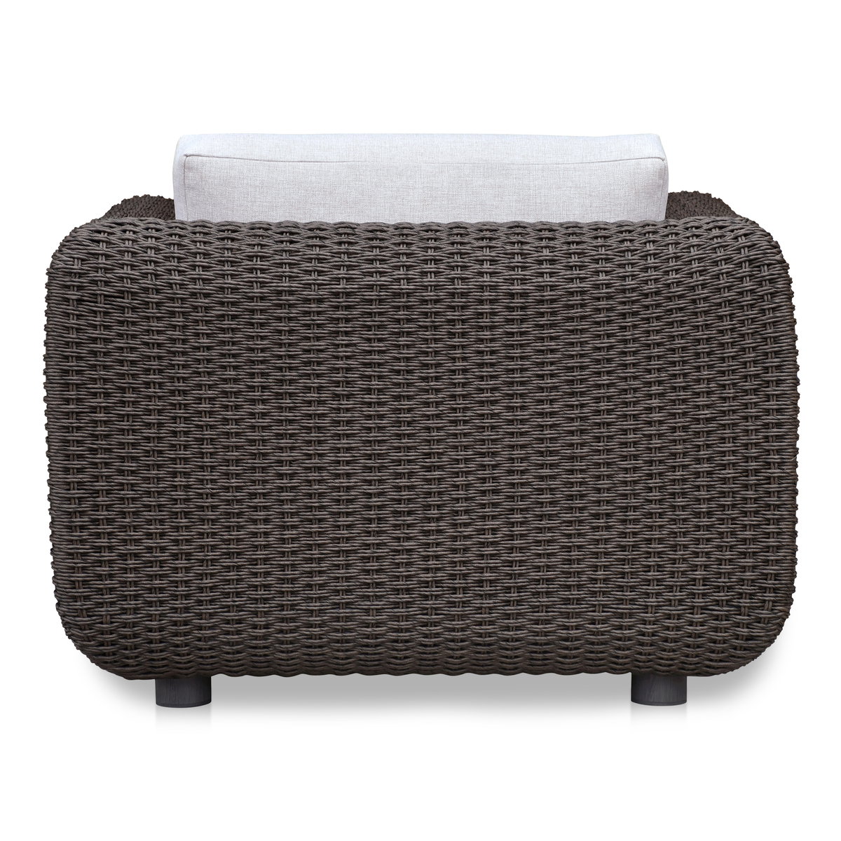 Soma Outdoor Accent Chair Dark Brown, Outdoor Chair by Moe's Home, 3'4" width x 2'2" height x 2'11" depth View 4