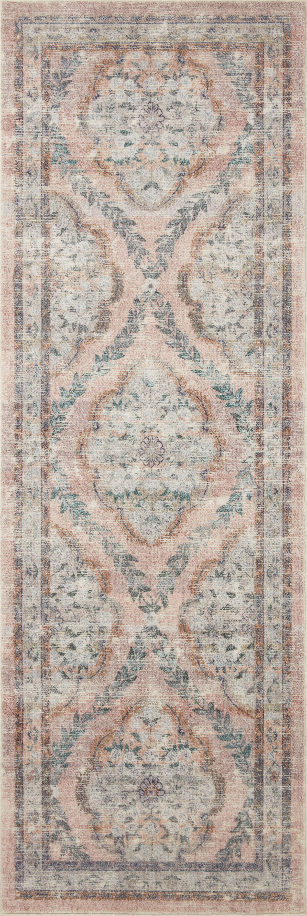 Rifle Paper Co. x Loloi Courtyard Rug, 2'6" length x 9'6" width View 4