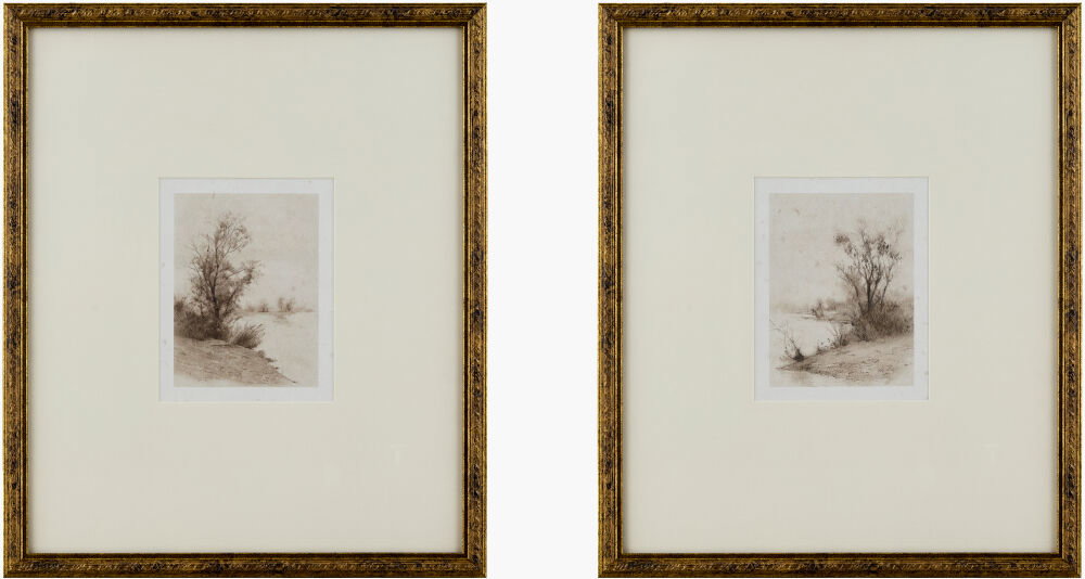 Evening Framed Art, Painting by Surya, 16" width x 19" height