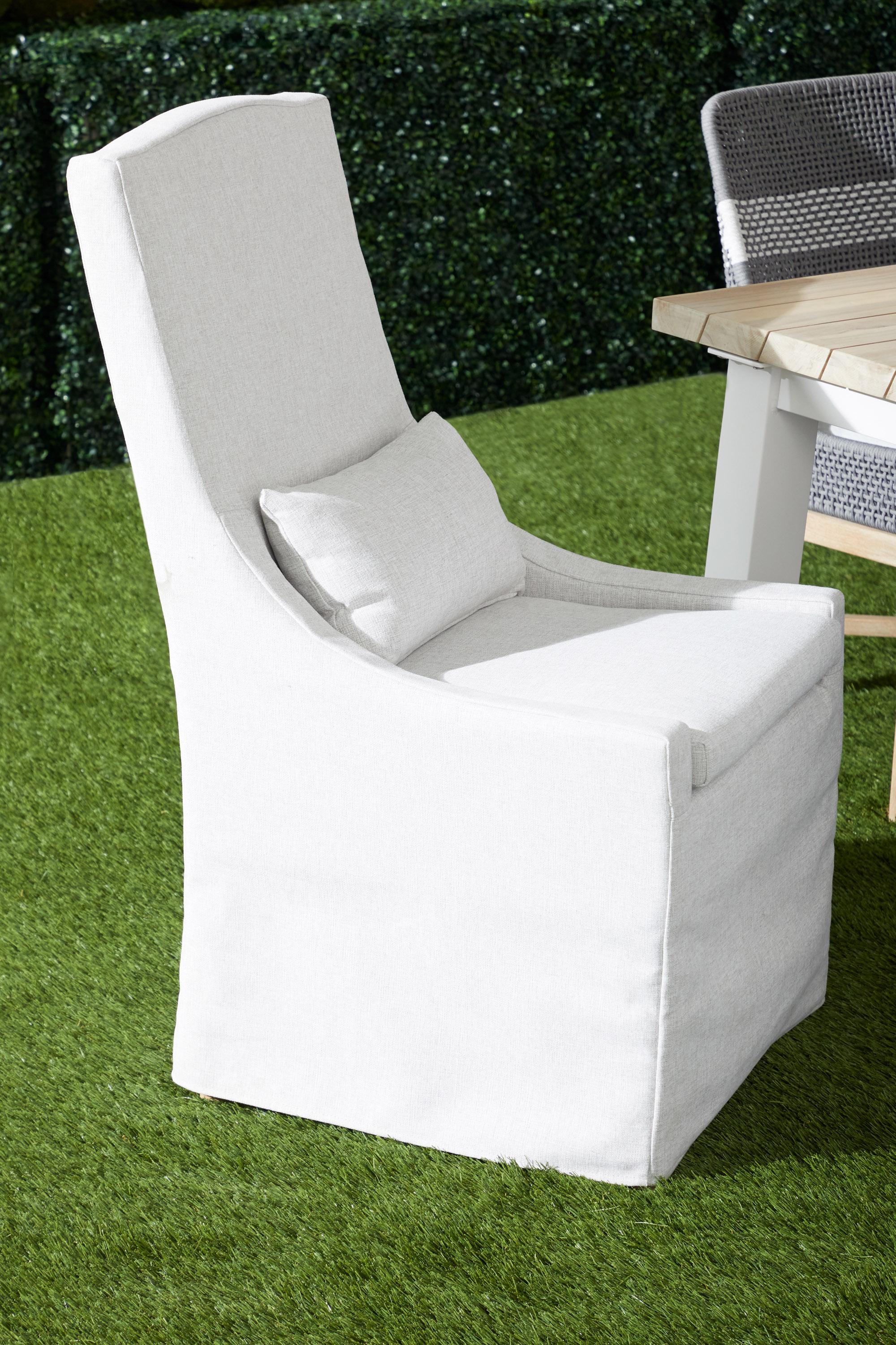Adele Outdoor Slipcover Dining Chair, by Essentials for Living, 22.5" width x 40" height x 26.5" depth View 11