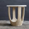 Tatli Stone Top Side Table, Side & End Table by Uttermost, 24" width x 24.4" height x 24" depth thumbnail 4