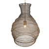 Murmur Woven Brass 1 Light Pendant, Ceiling Light by Uttermost, 15" width x 21.6" height x 15" diameter x 15" depth thumbnail 5