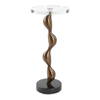 Remolino Bronze Drink Table, Side & End Table by Uttermost, 10" width x 22.25" height x 10" depth thumbnail 1