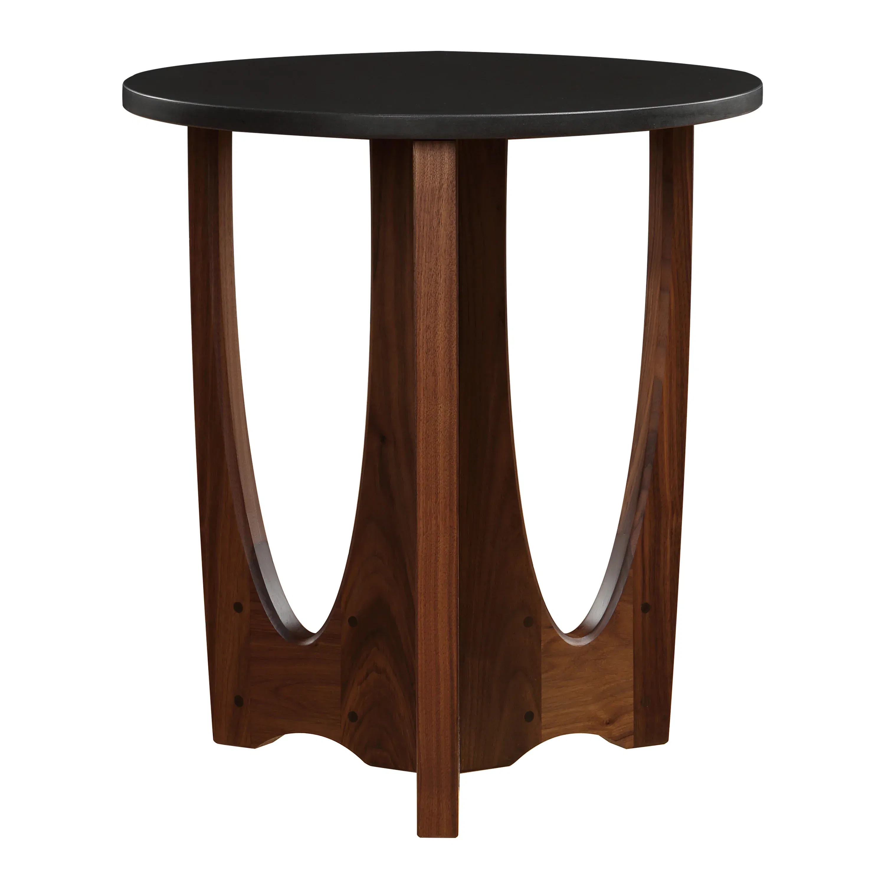 Walnut Grove Drink Table - Stone Top, Side & End Table by Stickley, 22" width x 24" height x 22" depth View 2