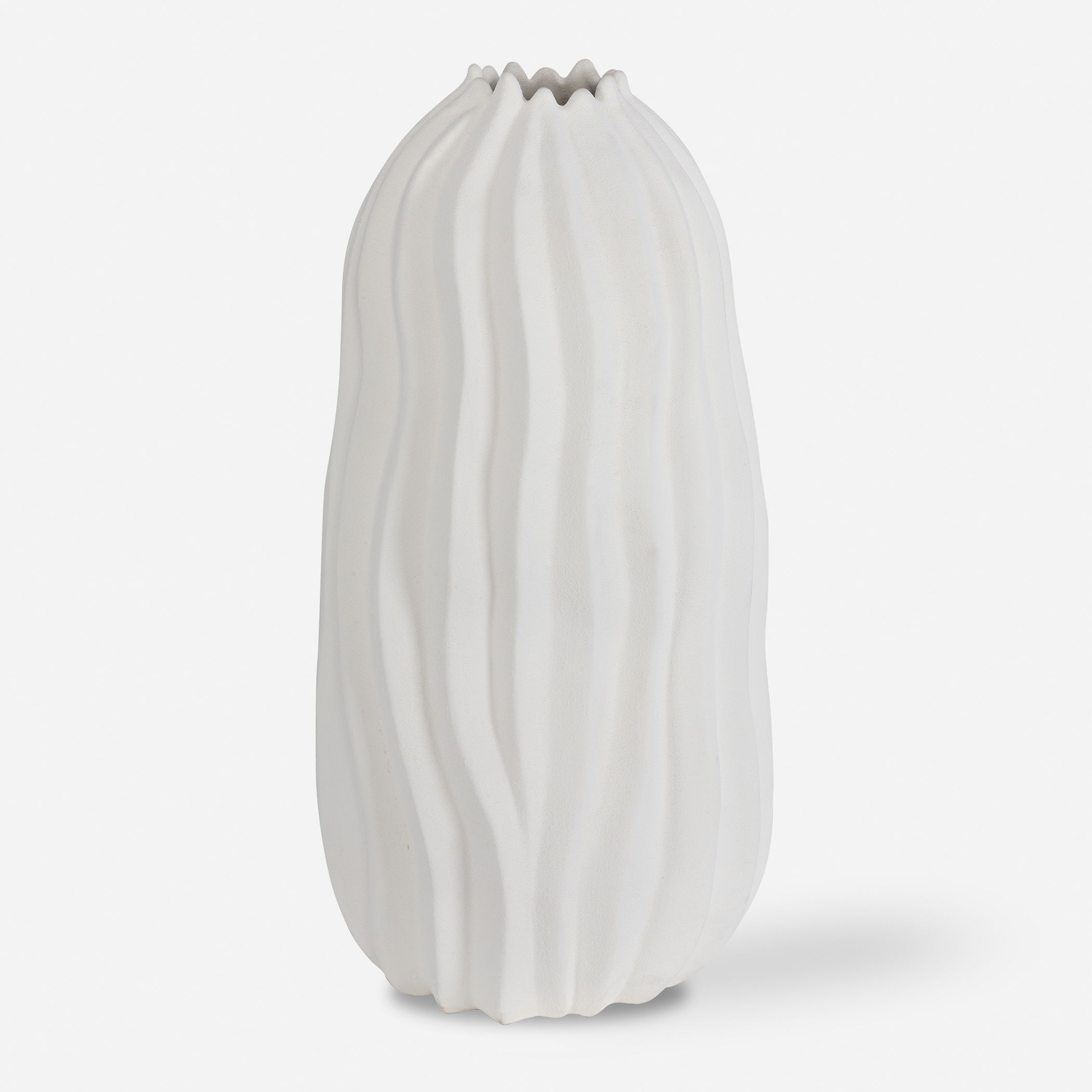 Merritt White Floor Vase large image 