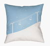 Ski Lift Accent Pillow, Decorative Pillow by Surya, 18" length x 18" width thumbnail