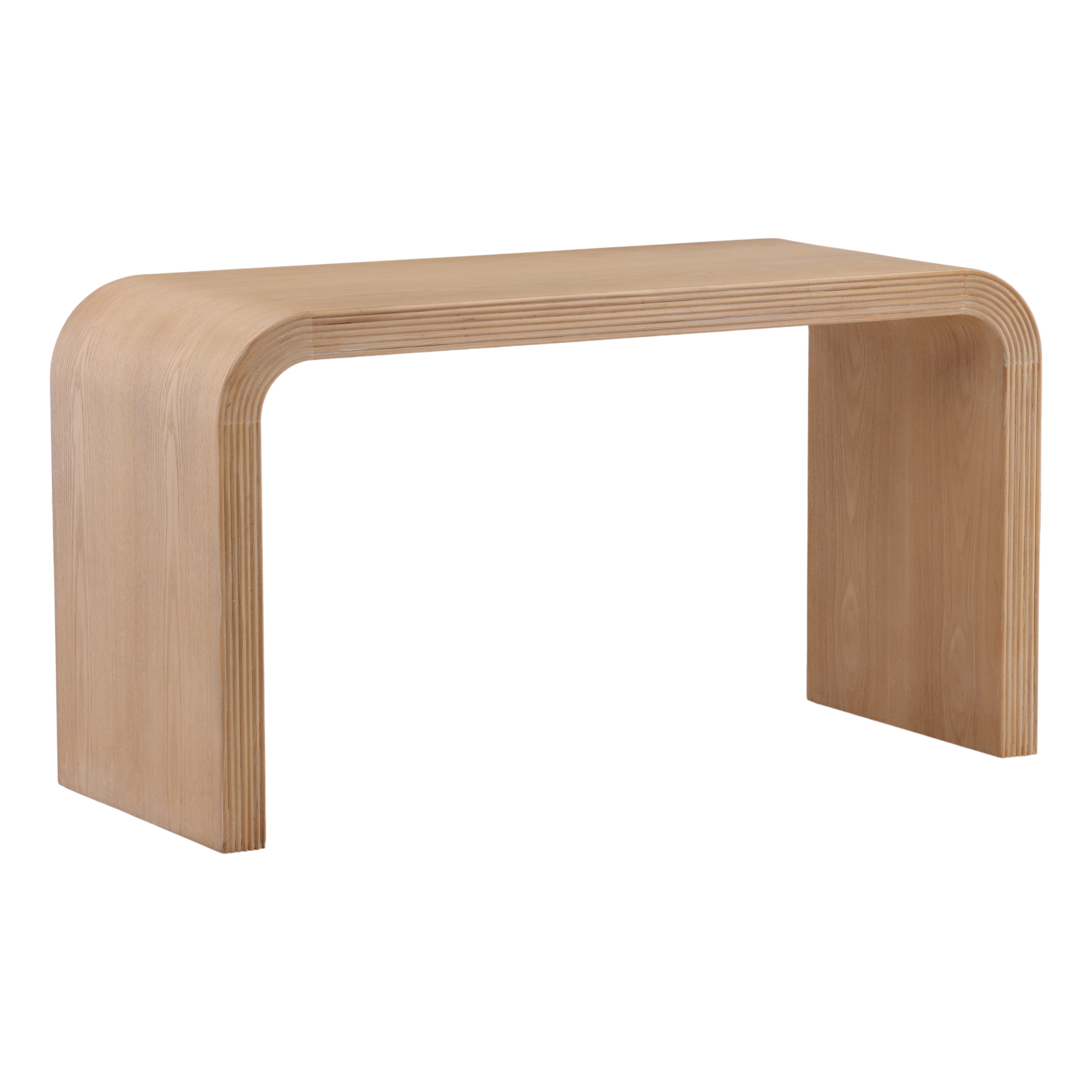 Caswell Desk Light Natural, by Dovetail, 55" width x 30" height x 22" depth View 1