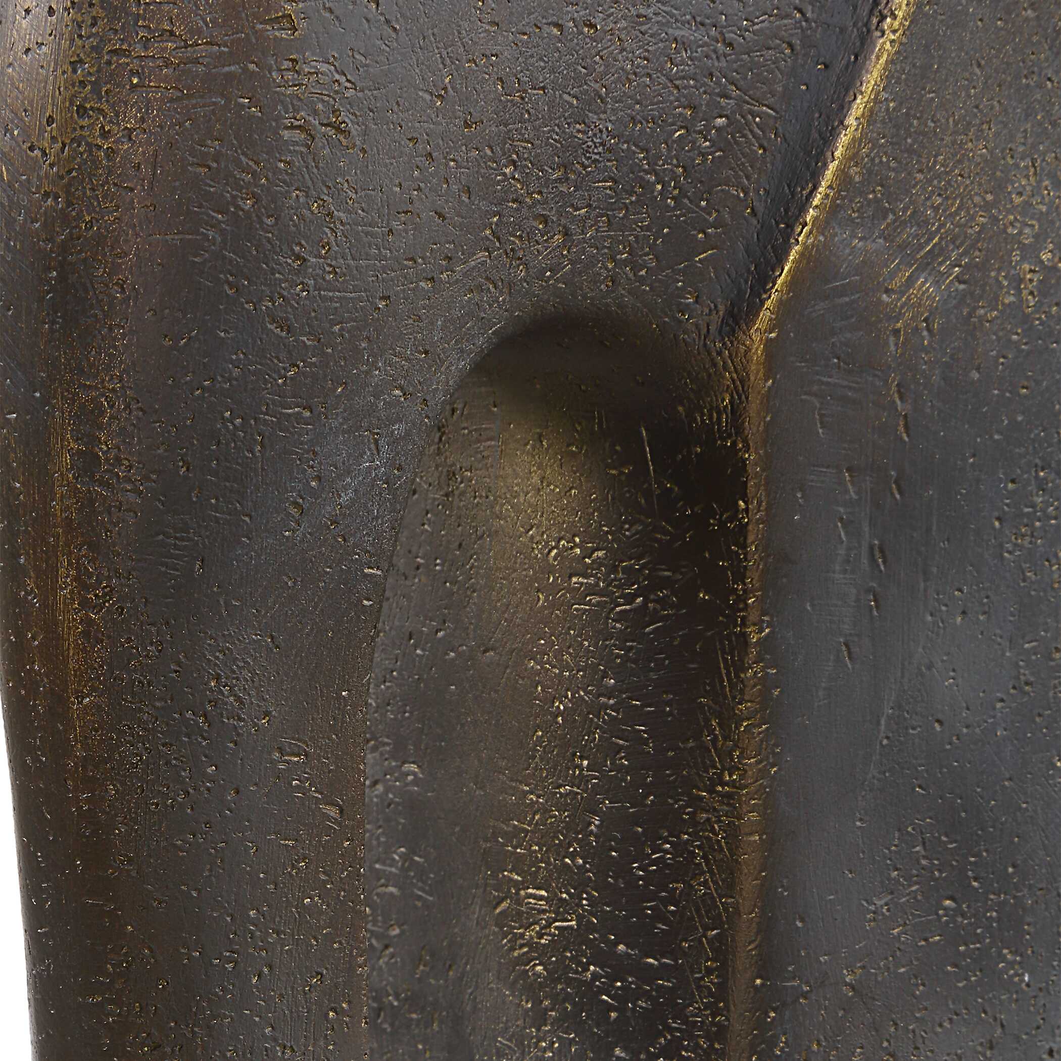 Timeless Tusk Bronze Sculptures Set/2, Decorative by Uttermost, 7.4" width x 9.06" height x 3.94" depth View 6