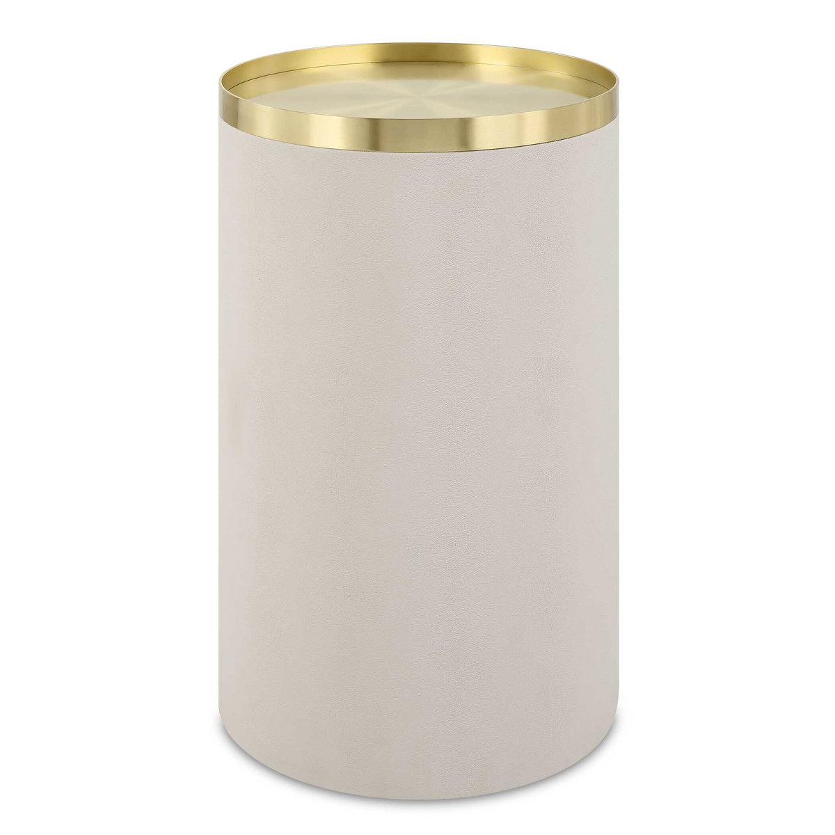 Circuit Brass & White Accent Table, Side & End Table by Uttermost, 13.75" width x 24" height x 13.75" depth View 1