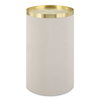 Circuit Brass & White Accent Table, Side & End Table by Uttermost, 13.75" width x 24" height x 13.75" depth thumbnail 1