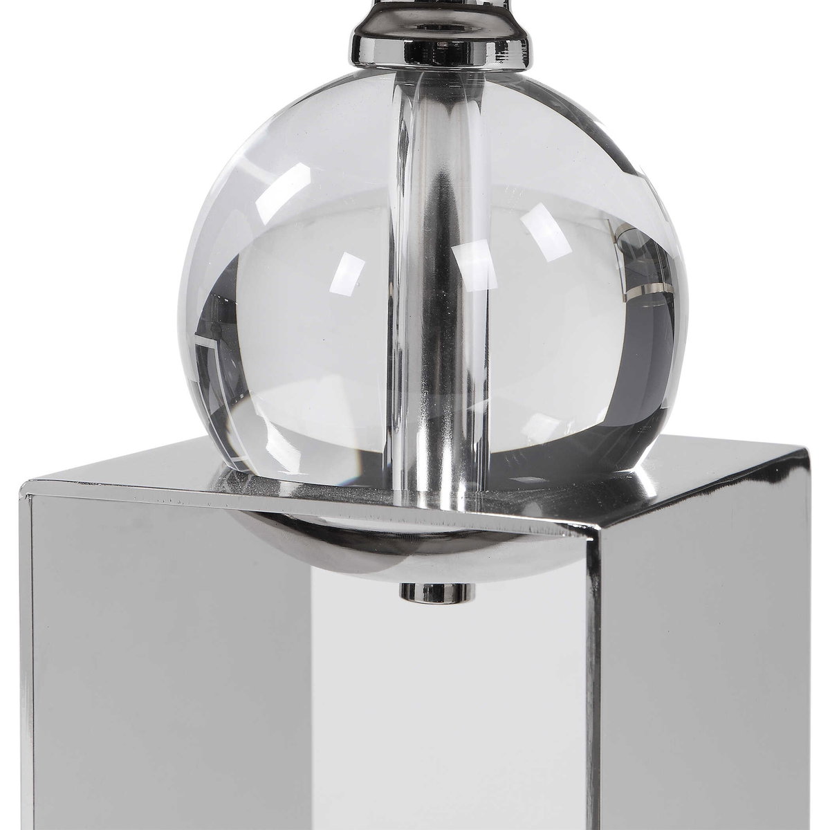 Lucian Nickel Candleholders Set/2, Candles & Candle Holder by Uttermost, 4.5" width x 14.5" height x 4.5" depth View 5