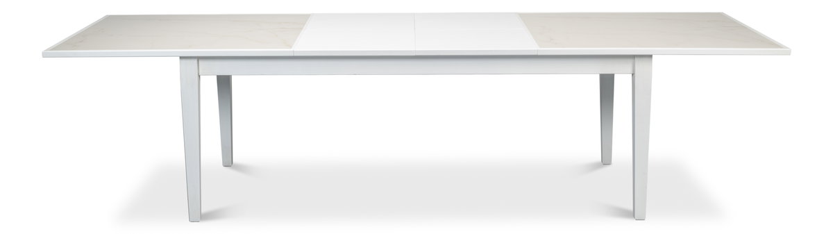 Elton Butterfly Dining Table White, by Sarreid, 3'5" length x 6'9" width x 2'6" height View 6