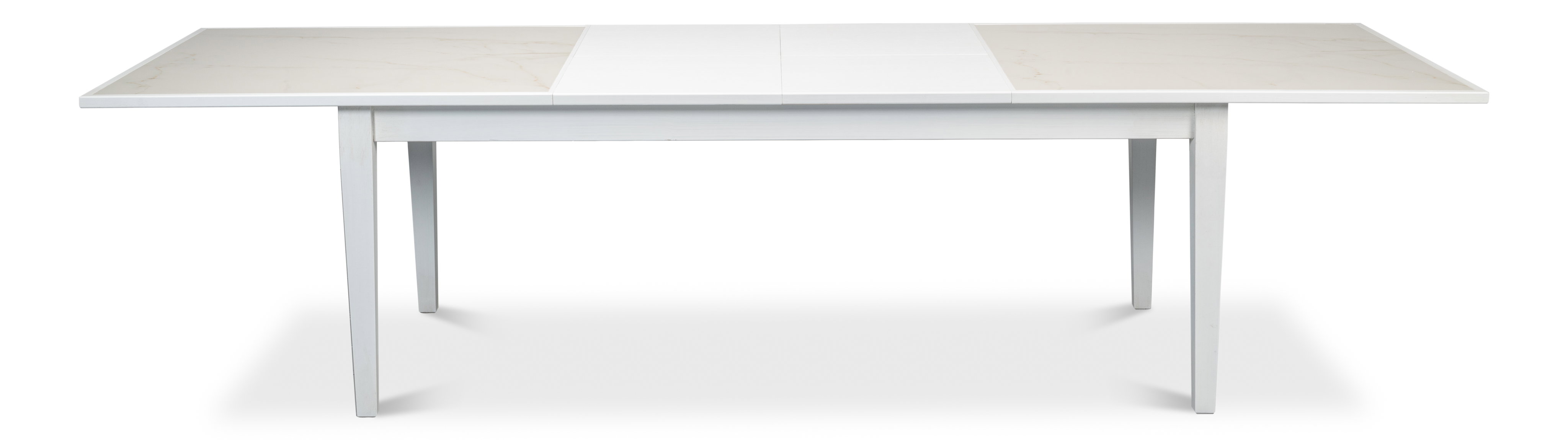 Elton Butterfly Dining Table,White, by Sarreid, 81" length x 41" width x 30" height View 6