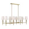 Arques 8 Light Linear Chandelier, Pendant by Uttermost, 48" width x 14.5" height x 18.12" depth thumbnail 8