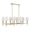 Arques 8 Light Linear Chandelier, Pendant by Uttermost, 48" width x 14.5" height x 18.12" depth thumbnail 8