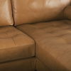 Svend 111.4L x 68.0W x 33.9H Tan Leather Right Chaise Sectional Sofa thumbnail 10