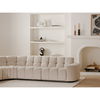 Roman L-shaped Sectional Oat, Sectional Sofa by Moe's Home, 118" width x 26.5" height x 118" depth thumbnail 9