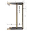 Kentmore Modern Console Table, by Uttermost, 53.5" width x 32" height x 13.5" depth thumbnail 3