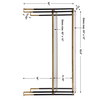 Kentmore Modern Console Table, by Uttermost, 53.5" width x 32" height x 13.5" depth thumbnail 3