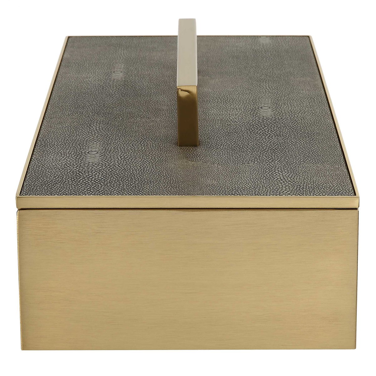 Wessex Gray Box, Boxe by Uttermost, 14" width x 4.75" height x 7" depth View 6
