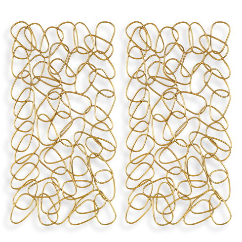 In The Loop Gold Wall Art S/2