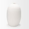 Karakum II Large White Textured Ceramic Vase, by Mercana, 19.75" length x 19.69" width x 31.89" height thumbnail 5