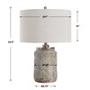 Graydon Gray Table Lamp, by Uttermost, 1'5" width x 2'0.5" height x 1'5" depth thumbnail 3