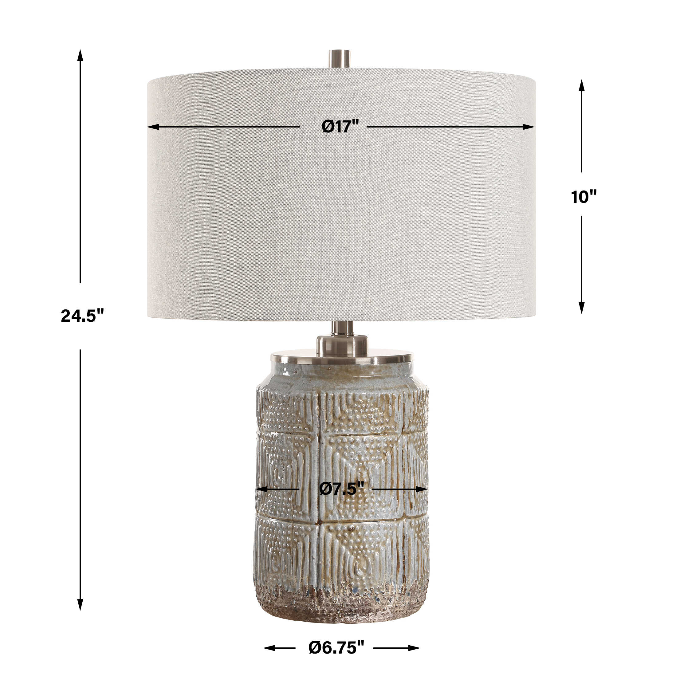 Graydon Gray Table Lamp large image 
