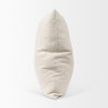 Jacklyn 22x22 Cream Linen Square Decorative Pillow Cover, by Mercana, 22" length x 22" width x 0.2" height thumbnail 6