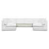 Miles Outdoor Modular 5 Piece White, Outdoor Furniture by Moe's Home, 12'10" width x 2'11.8" height x 9'6" depth thumbnail 1
