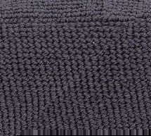 Online Designer Bedroom Hywel Handwoven Pouf, 17" x 17" x 18", Charcoal