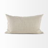 Enya 13L x 21W Beige and Cream Fabric Patterned Decorative Pillow Cover thumbnail 4