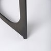 Tyson Backless 31in Seat Bar Stool | Black Leather with Black Metal, Counter & Bar Stool by Mercana, 17.25" length x 17.5" width x 31.25" height thumbnail 10