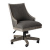 Aidrian Charcoal Desk Chair, Accent Chair by Uttermost, 22.5" width x 39" height x 25" depth thumbnail 4