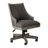 Aidrian Charcoal Desk Chair, Furniture by Uttermost, 22.5" width x 39" height x 25" depth thumbnail 4