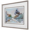 Morning Lake Watercolor Framed Print thumbnail 4